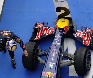 yapboz Sebastian Vettel - Red Bull - Şanghay, Çin Grand Prix (2011) (2. sırada)